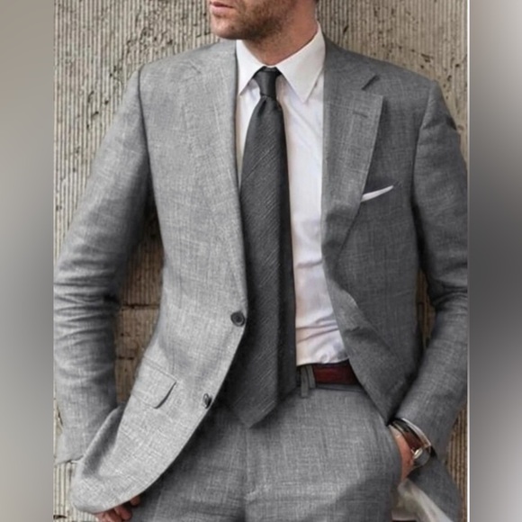 Lauren Ralph Lauren Men’s Wool/Linen Blend Sport Coat Gray 48R Double Vent